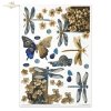 Inspired by Klimt - women, gold, decorative patterns, dragonflies, butterflies, precious stones, mosaics, Art Nouveau motifs